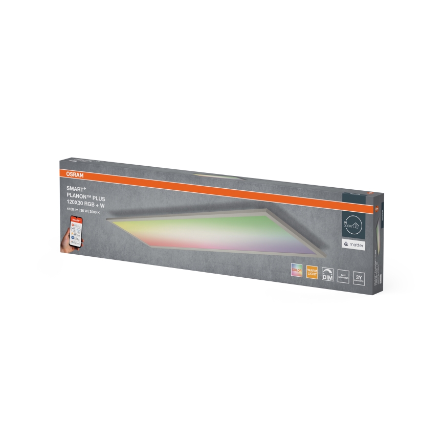 Osram - LED RGBW Ściemnialna oprawa sufitowa SMART+ PLANON LED/36W/230V 120x30 cm Wi-Fi