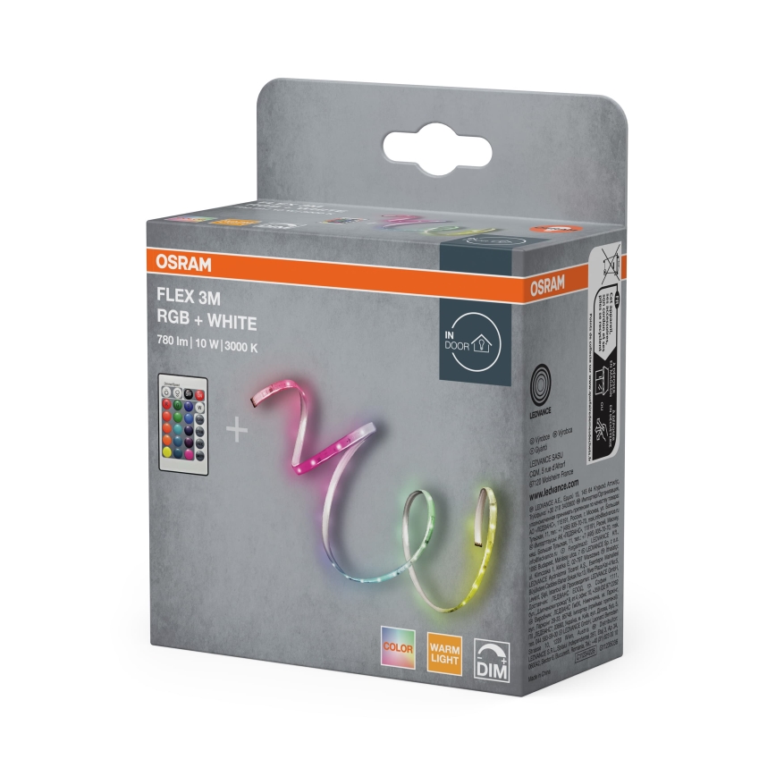 Osram - LED RGBW ściemnialna taśma FLEX 3m LED/10W/230V + zdalne sterowanie