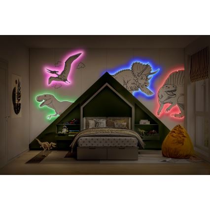 Osram - LED RGBW ściemnialna taśma FLEX 5m LED/10W/230V + pilot zdalnego sterowania