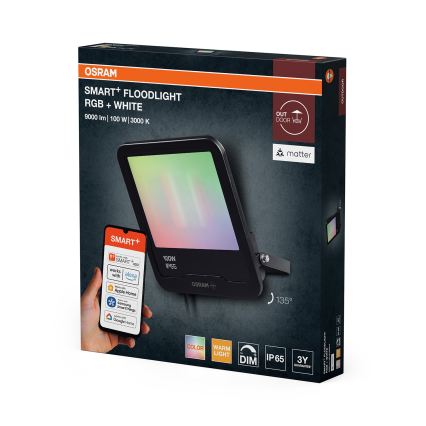 Osram - LED RGBW ściemnialny reflektor SMART+ FLOODLIGHT LED/100W/230V IP65 Wi-Fi