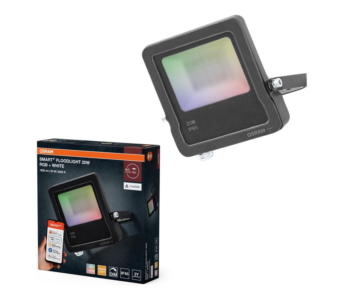 Osram - LED RGBW ściemnialny naświetlacz SMART+ LED/20W/230V IP65 Wi-Fi