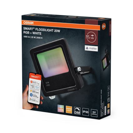 Osram - SMART+ LED RGBW ściemnialny naświetlacz LED/20W/230V IP65 Wi-Fi