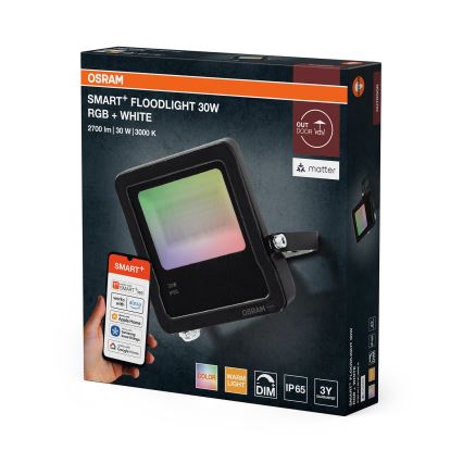 Osram - LED RGBW ściemnialny naświetlacz SMART+ FLOODLIGHT LED/30W/230V IP65 Wi-Fi