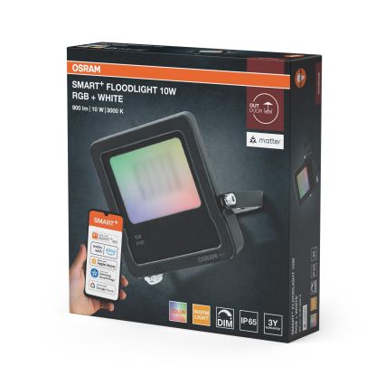 Osram - LED RGBW ściemnialny naświetlacz SMART+ LED/10W/230V IP65 Wi-Fi