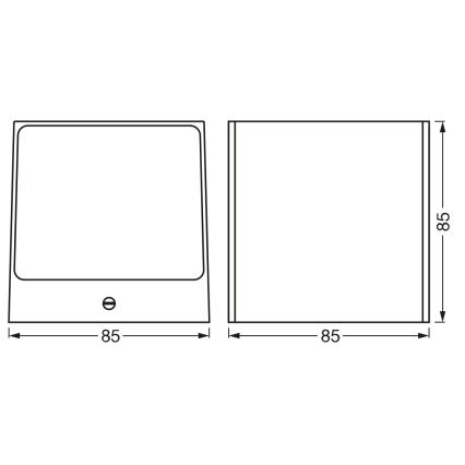 Osram - ściemnialny zewnętrzny kinkiet LED RGBW SMART+ BRICK LED/14W/230V IP44 Wi-Fi