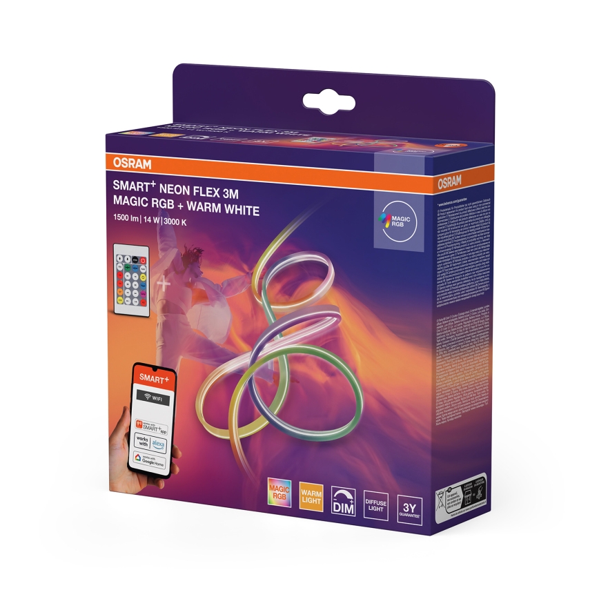 Osram - Ściemnialna zewnętrzna taśma LED RGBW SMART+ MAGIC 3m LED/14W/230V IP44 Wi‑Fi + pilot zdalnego sterowania