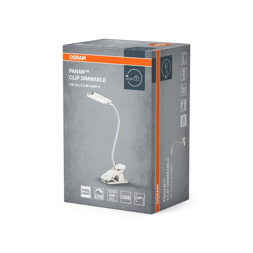 Osram - LED ściemnialna dotykowa lampka stołowa PANAN LED/5,2W/5V 1200 mAh