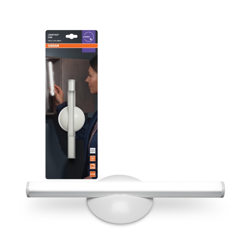 Osram - LED ściemnialna ładowalna oprawa orientacyjna LEDSTIXX LED/2W/5V CRI 90 biała