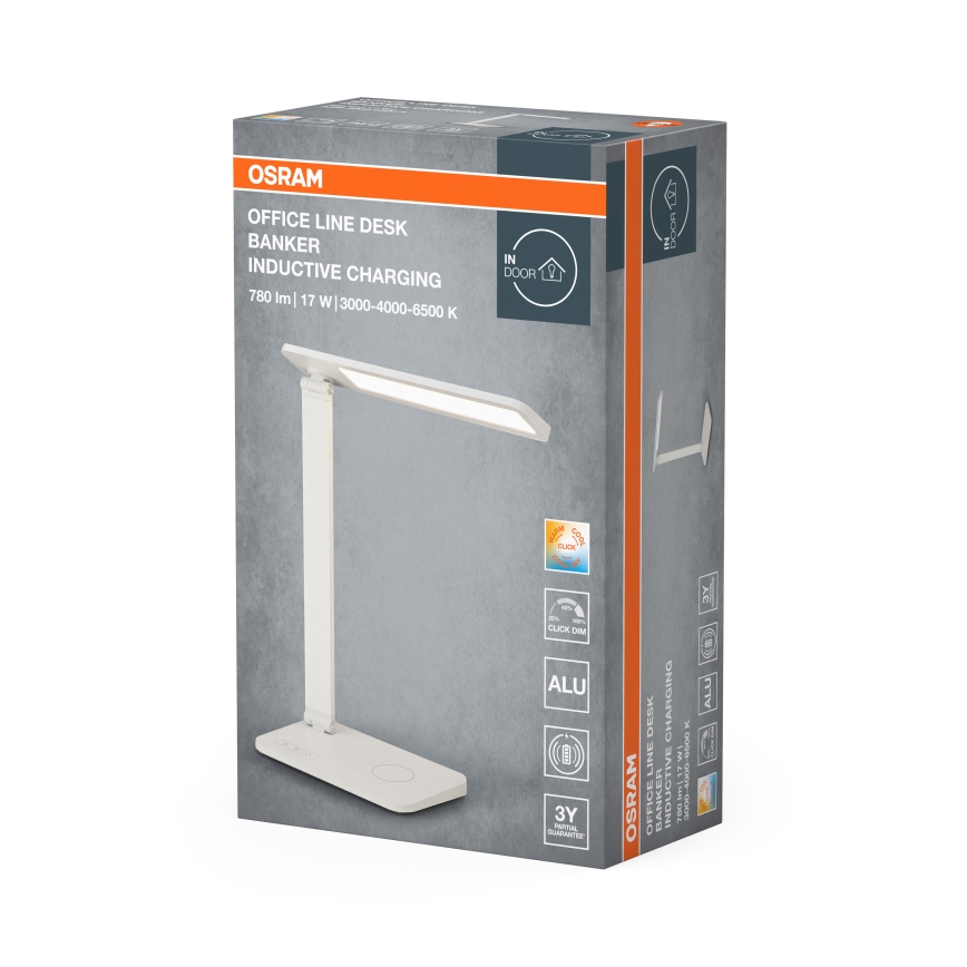 Osram - ściemnialna lampa biurkowa LED OFFICE LINE LED/17W/230V 3000/4000/6500K biała