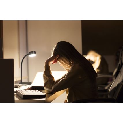 Osram - LED ściemnialna lampka biurkowa OFFICE LINE LED/4,8W/230V 3000/4000/6500K czarna