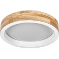 Osram - LED ściemnialna lampa sufitowa MARIANO LED/16W/230V śr. 31 cm dąb/biały