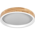 Osram - LED ściemnialna lampa sufitowa MARIANO LED/24W/230V Ø 41 cm dąb/biały