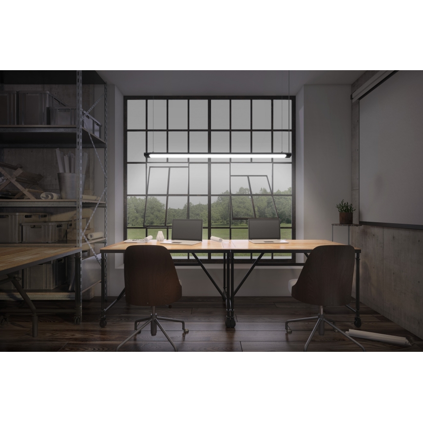 Osram - LED ściemnialny żyrandol na lince OFFICE LINE LED/40W/230V 4000K 120 cm czarny