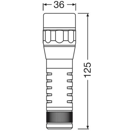 Osram - Latarka LED z regulacją jasności LEDINSPECT TORCH 450 ESSENTIAL LED/6W/3xAAA IP44