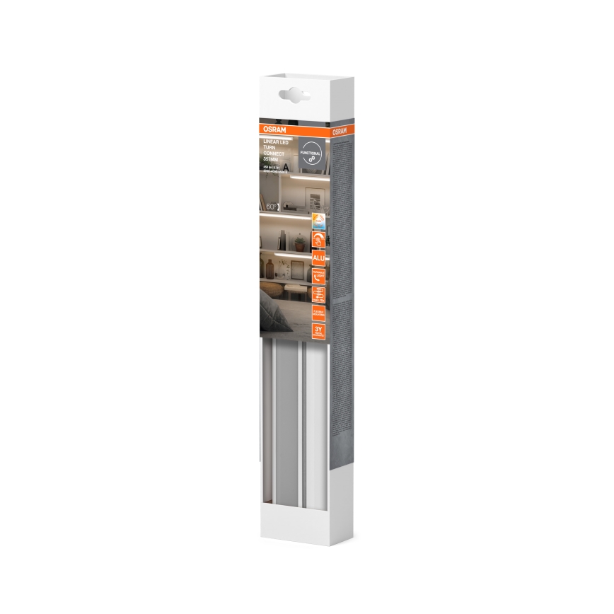 Osram - LED ściemnialna oprawa podszafkowa LINEAR TURN LED/6W/230V 3000/4000/6500K 35 cm biała