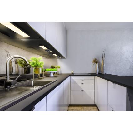 Osram - ściemnialna oprawa podszafkowa LED z gniazdami UNDERCABINET LED/10W/230V 3000K 54,8 cm czarna