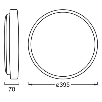 Osram - ściemnialna lampa sufitowa LED ORBIS ALISON LED/24W/230V, śr. 39,5 cm, beżowa