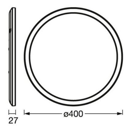 Osram - LED ściemnialna oprawa sufitowa ORBIS LED/22W/230V biała