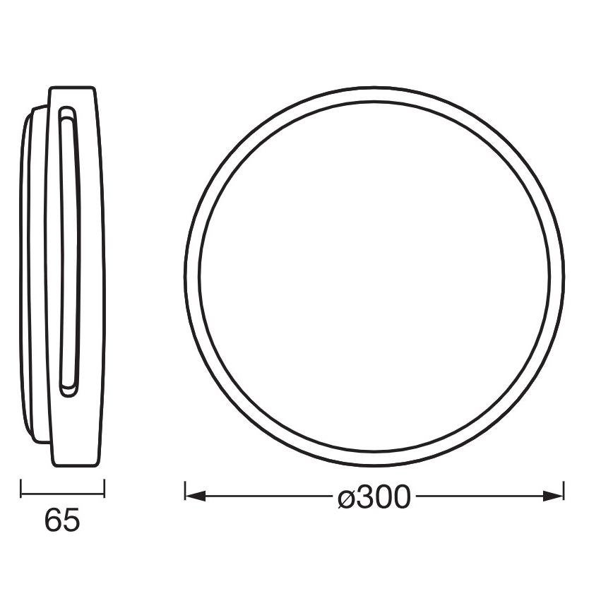 Osram - LED ściemnialna oprawa sufitowa ORBIS WOODBURRY LED/16W/230V śr. 30 cm