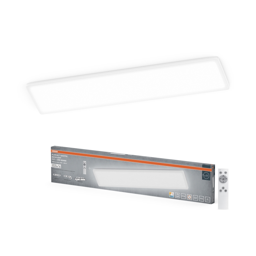 Osram - LED ściemnialna lampa sufitowa do łazienki PLANON EASYFIX LED/30W/230V 2600-6000K 20x98 cm IP54 biała + pilot zdalnego sterowania