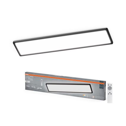 Osram - ściemnialna lampa sufitowa LED do łazienki PLANON EASYFIX LED/30W/230V 2600-6000K 20x98 cm IP54 czarna + zdalne sterowanie