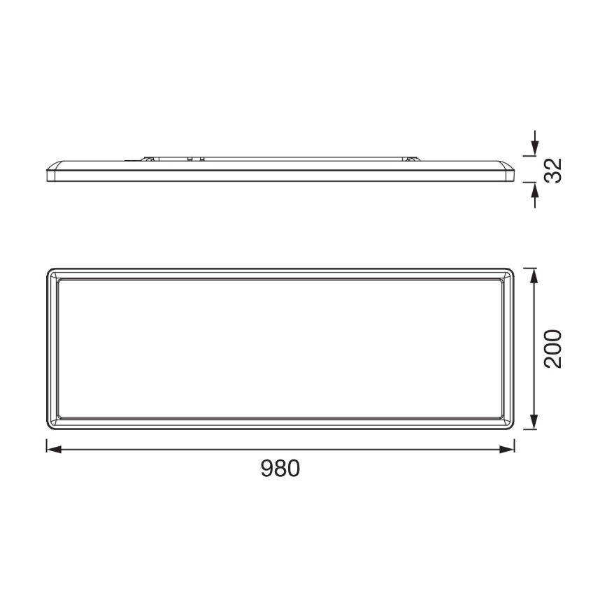 Osram - ściemnialna lampa sufitowa LED do łazienki PLANON EASYFIX LED/30W/230V 2600-6000K 20x98 cm IP54 czarna + zdalne sterowanie