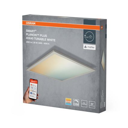 Osram - ściemnialna oprawa sufitowa LED SMART+ PLANON LED/28W/230V 45x45 cm 3000-6500K Wi-Fi