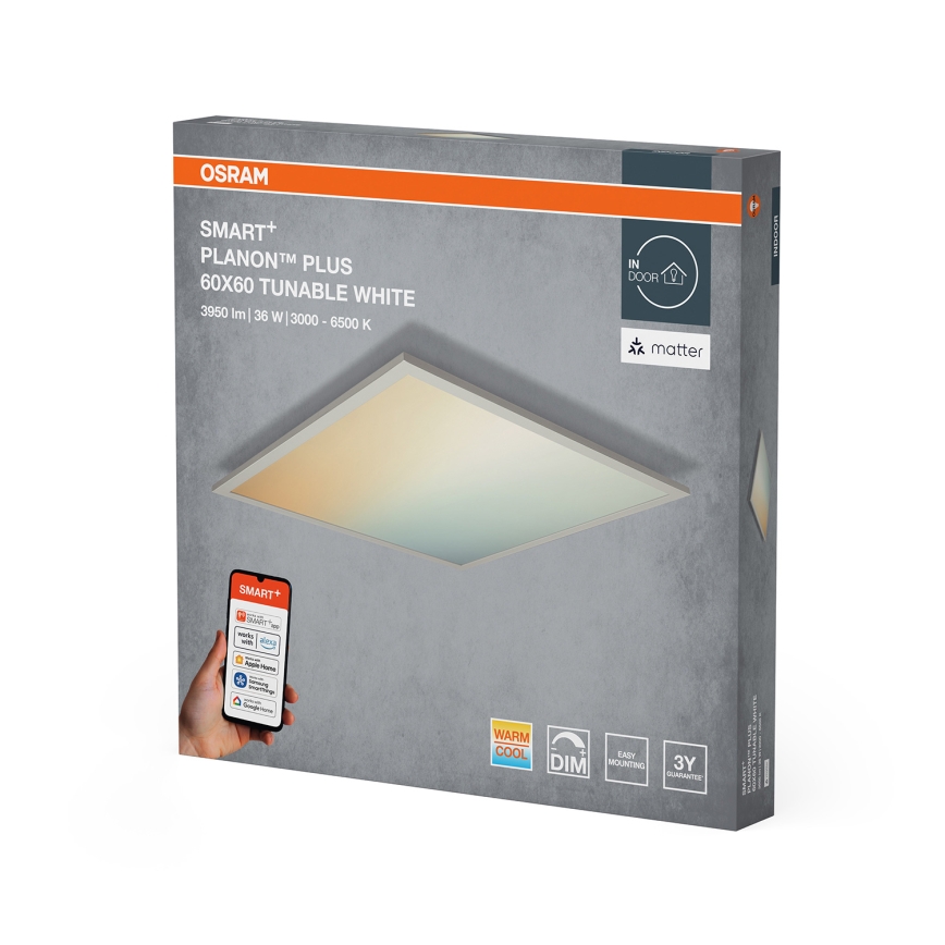 Osram - LED ściemnialna oprawa sufitowa SMART+ PLANON LED/36W/230V 60x60 cm 3000-6500K Wi-Fi