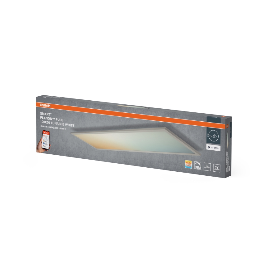 Osram - ściemnialna oprawa sufitowa SMART+ PLANON LED/36W/230V 120x30 cm 3000-6500K Wi-Fi