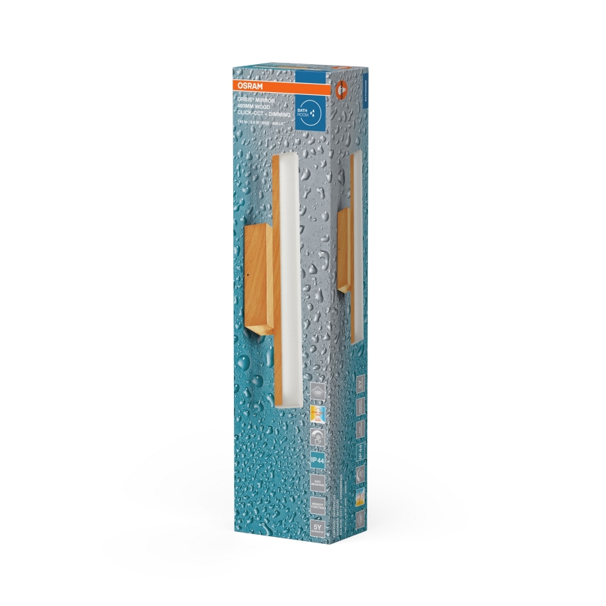 Osram - ściemnialne dotykowe oświetlenie łazienkowe do lustra ORBIS MIRROR LED/6,8W/230V 40 cm 3000/4000K IP44 beżowe