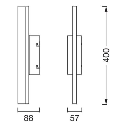 Osram - ściemnialne dotykowe oświetlenie łazienkowe do lustra ORBIS MIRROR LED/6,8W/230V 40 cm 3000/4000K IP44 beżowe