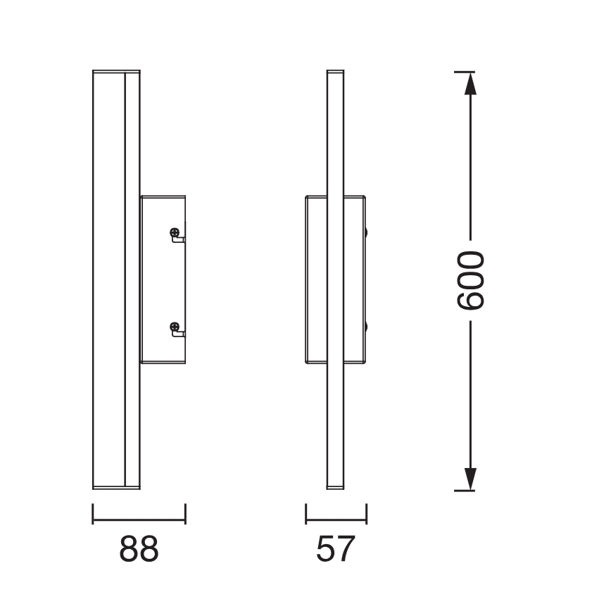 Osram - LED ściemnialne oświetlenie lustra łazienkowego ORBIS MIRROR LED/10W/230V 3000/4000K 60 cm IP44 białe