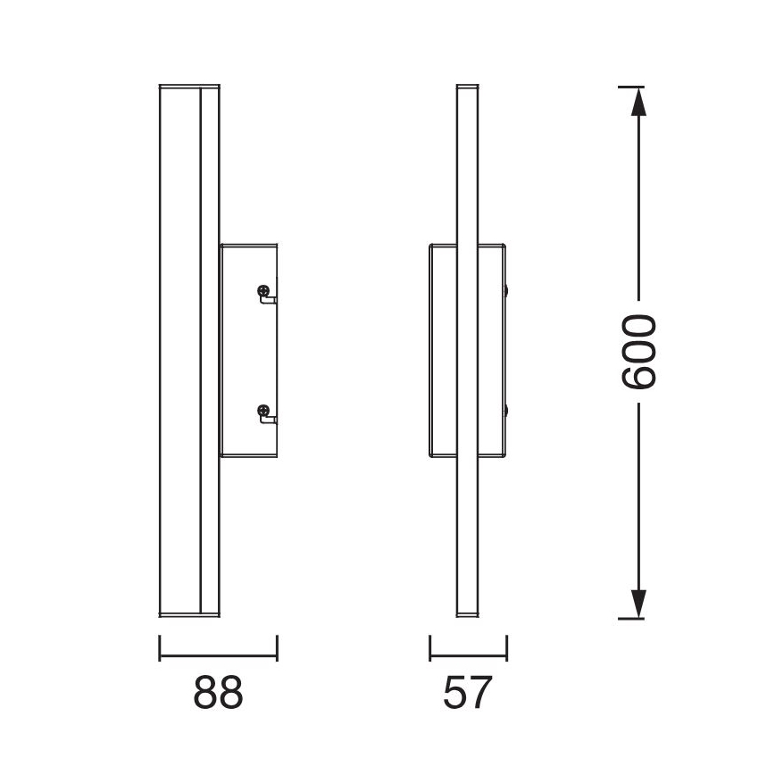 Osram - Ściemnialne oświetlenie do lustra ORBIS MIRROR LED/10W/230V 3000/4000K 60 cm IP44