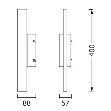 Osram - Ściemnialne oświetlenie LED do lustra ORBIS MIRROR LED/6,8W/230V 40 cm 3000/4000K IP44 białe
