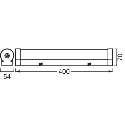 Osram - ściemnialne oświetlenie lustra LED ORBIS TUBE LED/9W/230V 3000/4000K 40 cm IP44 brązowe
