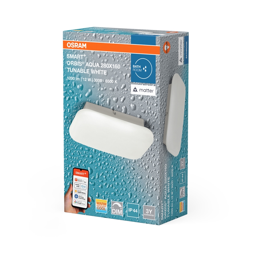 Osram - LED Ściemnialna lampa sufitowa do łazienki SMART+ AQUA LED/12W/230V 3000-6500K IP44 Wi-Fi