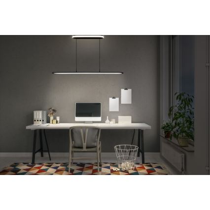 Osram - ściemnialna lampa wisząca na przewodzie OFFICE LINE LED/57W/230V 4000K 100 cm CRI 90 czarna