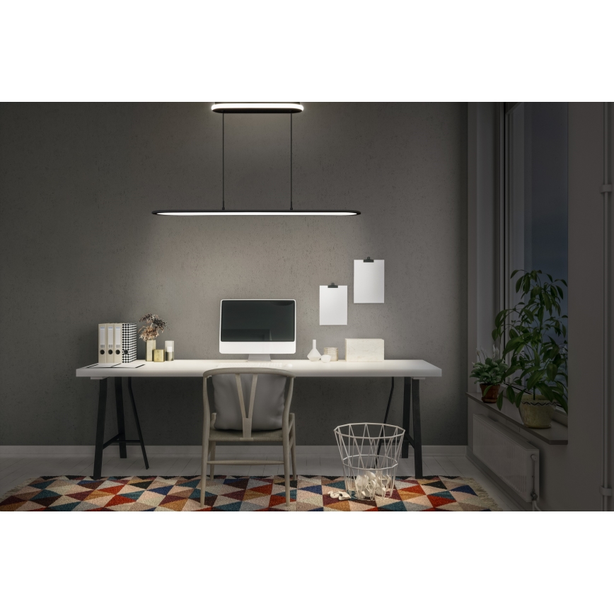 Osram - ściemnialna lampa wisząca na przewodzie OFFICE LINE LED/57W/230V 4000K 100 cm CRI 90 czarna