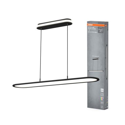 Osram - ściemnialna lampa wisząca na przewodzie OFFICE LINE LED/57W/230V 4000K 100 cm CRI 90 czarna