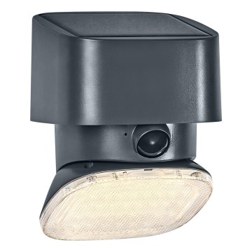 Osram - LED solarny kinkiet z czujnikiem ENDURA STYLE LED/10,3W/4,2V 2000 mAh IP54 antracyt