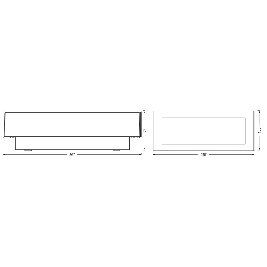 Osram - LED Zewnętrzny kinkiet ENDURA STYLE LED/10W/230V IP54 antracyt