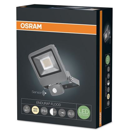 Osram - LED Zewnętrzny reflektor z czujnikiem ENDURA 1xLED/30W/230V IP44