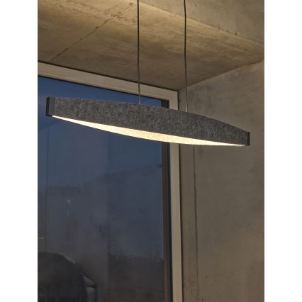 Osram - LED żyrandol na lince DECOR FLAT LED/23W/230V szary