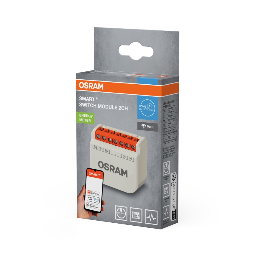 Osram - moduł do dwuklawiszowego wyłącznika SMART+ 230 V Wi-Fi