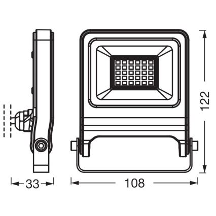 Osram - Naświetlacz LED ENDURA LED/20W/230V 3000K IP65