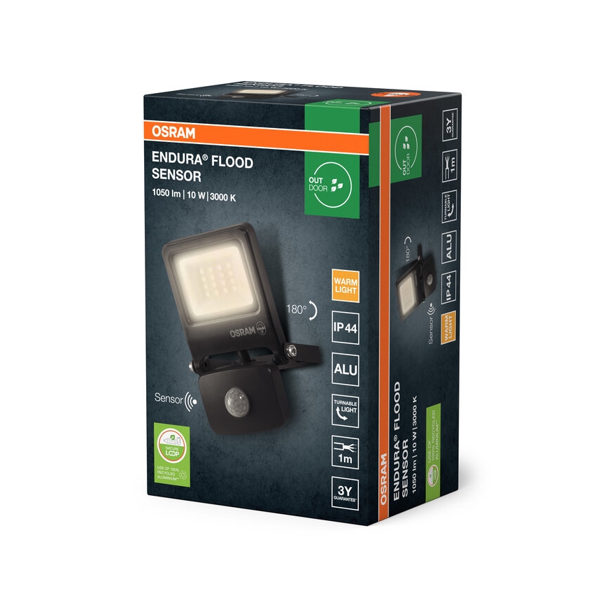 Osram - Naświetlacz LED z czujnikiem ENDURA LED/10W/230V 3000K IP44