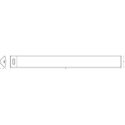 Osram - ściemnialna oprawa podszafkowa LED z czujnikiem ruchu LINEAR ANGLE LED/5W/230V 3000/4000/6500K 35 cm biała