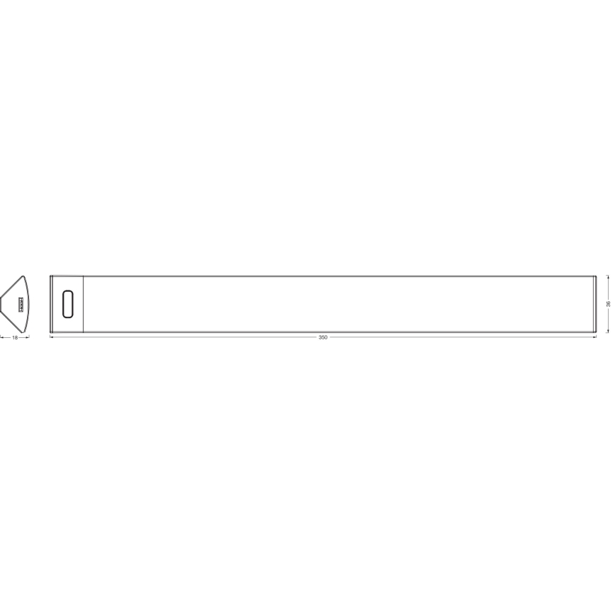 Osram - ściemnialna oprawa podszafkowa LED z czujnikiem ruchu LINEAR ANGLE LED/5W/230V 3000/4000/6500K 35 cm biała