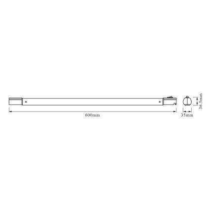 Osram - Oprawa podszafkowa LED TUBEKIT LED/8,9W/230V 4000K 60 cm biała