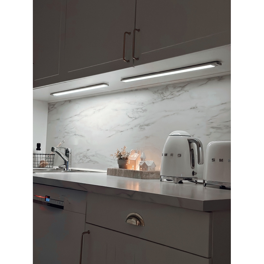 Osram - Oprawa podszafkowa LED z czujnikiem ruchu i zmierzchu LINEAR LED/3,2W/3,7V 500 mAh 3000/4000/6500K 40 cm szara